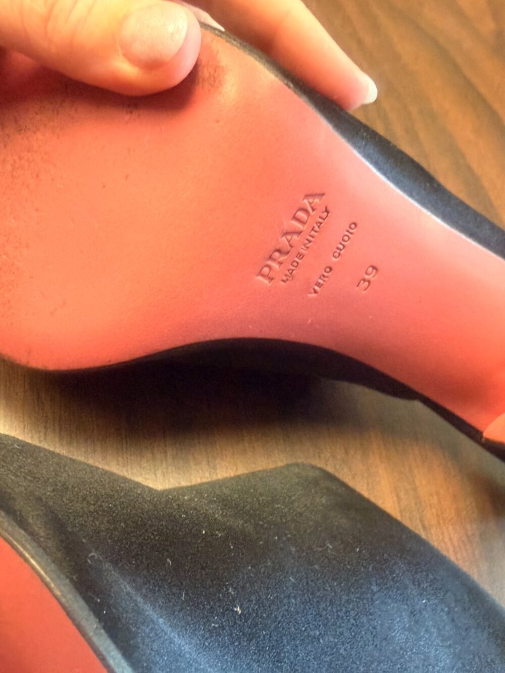 Black Prada Pointy Open Toe Satin Mule Heel size Size EU 39 - Picture 7 of 7